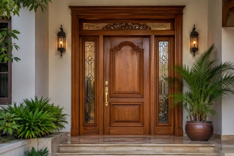 Teak Wood Main Door Design For Your Home: Design Ideas And Guide