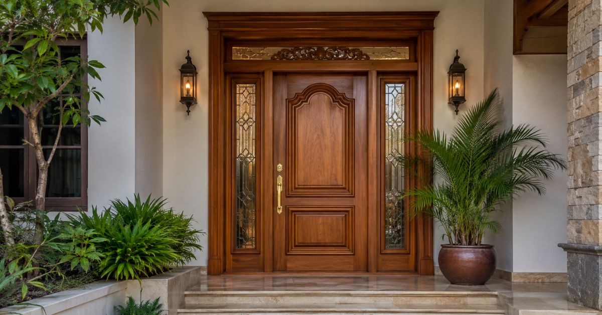 Teak Wood Main Door Design for home