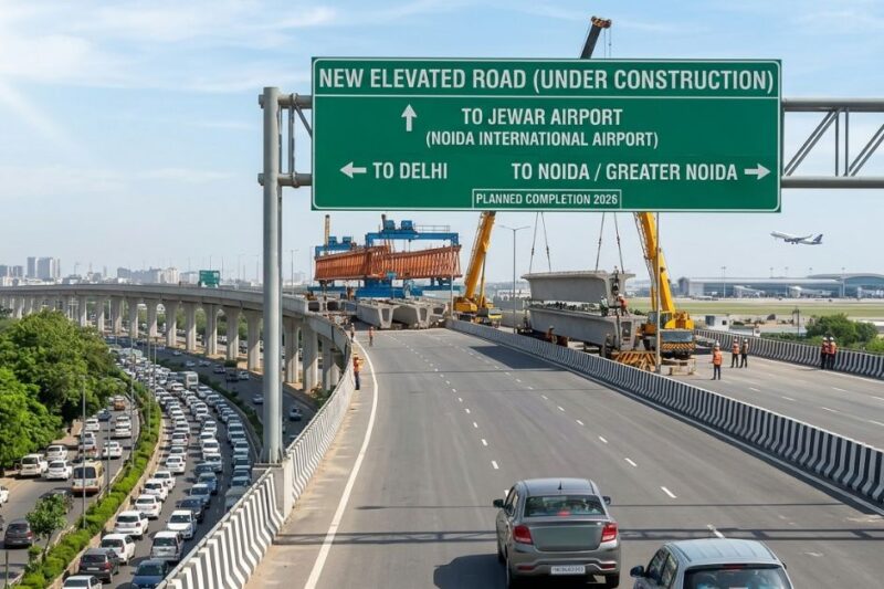 Delhi to Jewar Airport: New Elevated Road Planned 2026