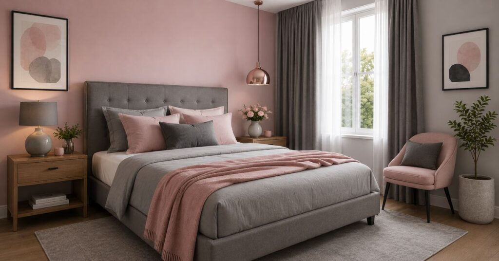 Pink and Grey