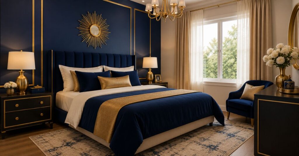 Royal Blue and Gold