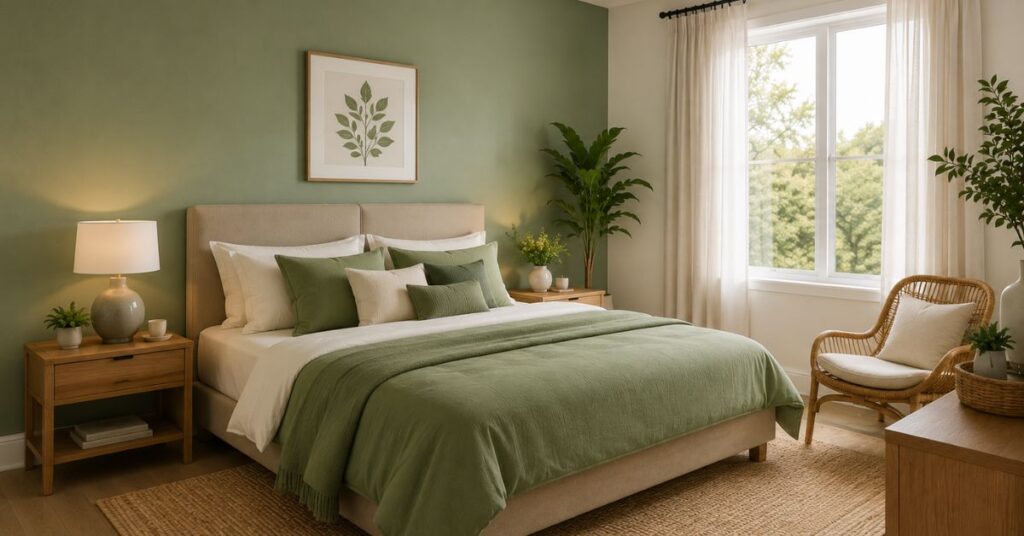 Sage Green and Cream