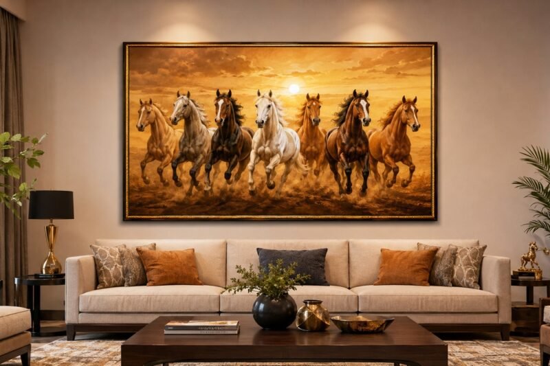 7 Running Horses Painting Vastu Direction in House Guide 2026