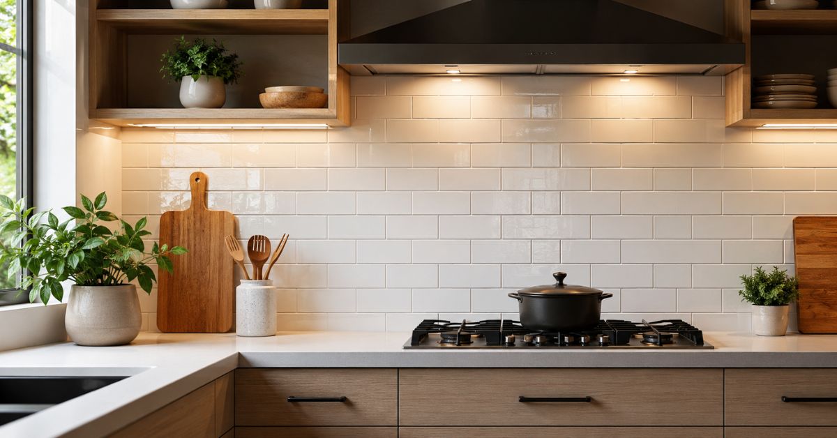 Simple Kitchen Wall Tiles Design