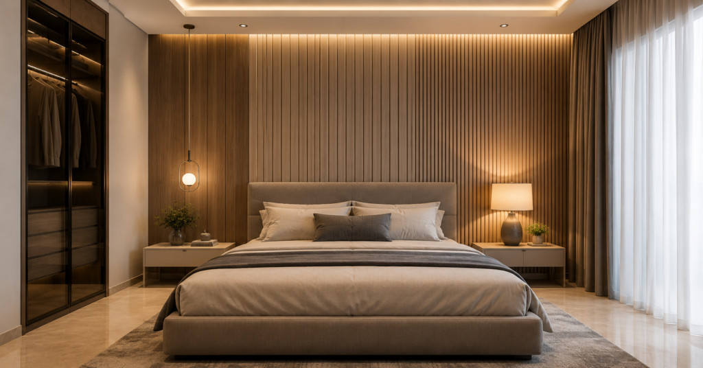 Wall Panel Design for Bedroom