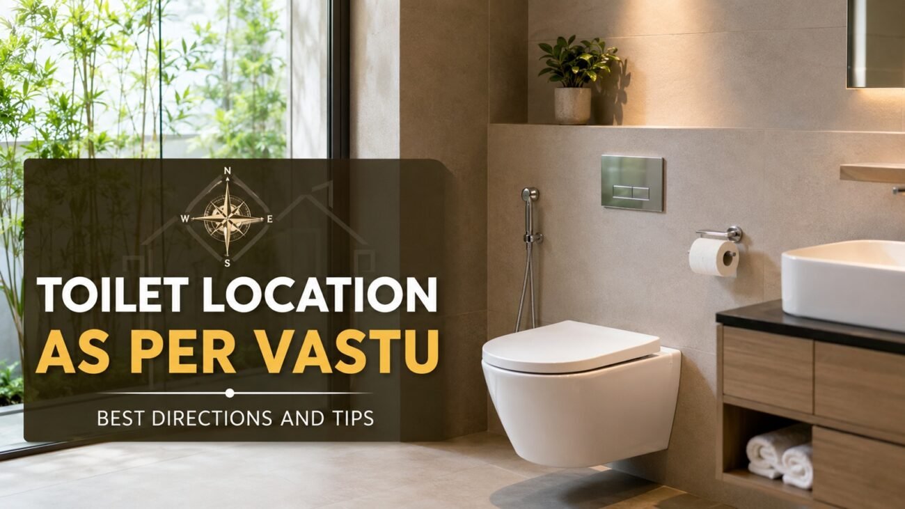 best toilet location as per vastu
