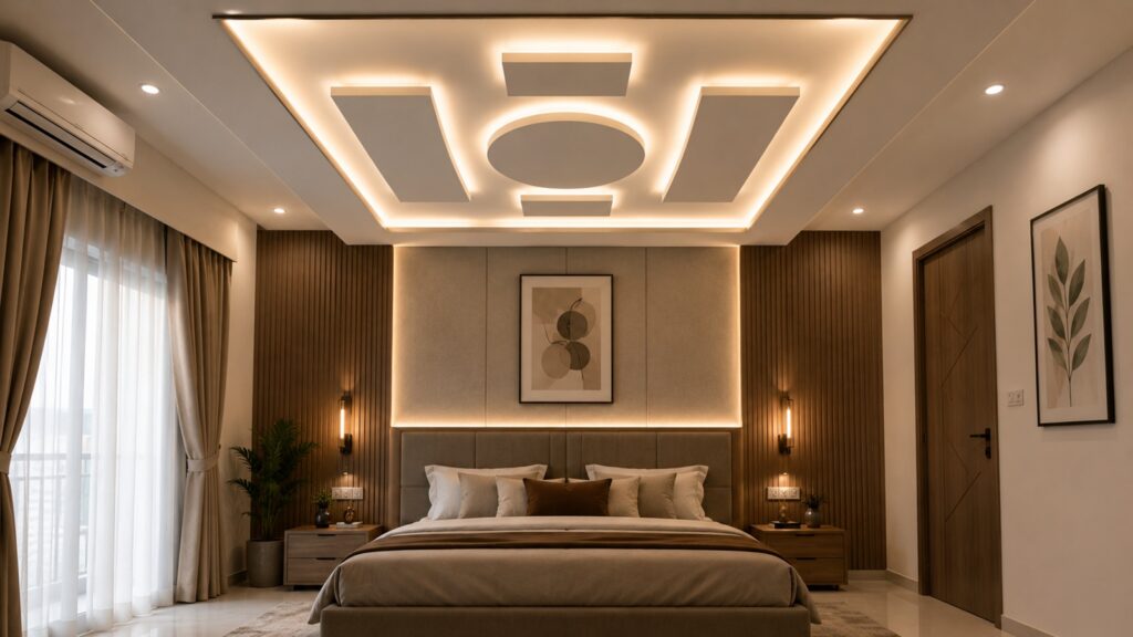 Bedroom Modern Pop Plus Minus Design Ideas