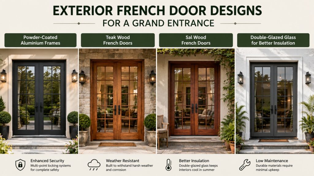 Exterior French Door Design Ideas