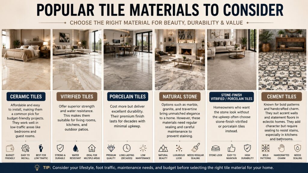 Popular Tile Materials