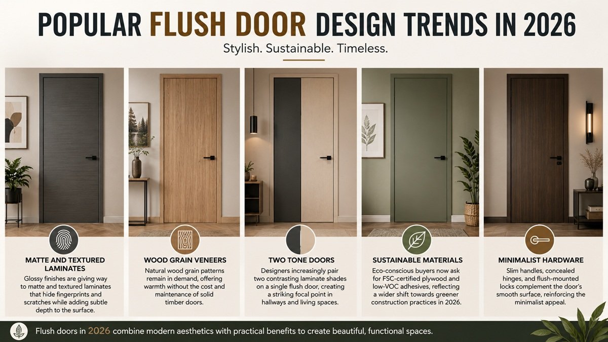 Popular flush door designs