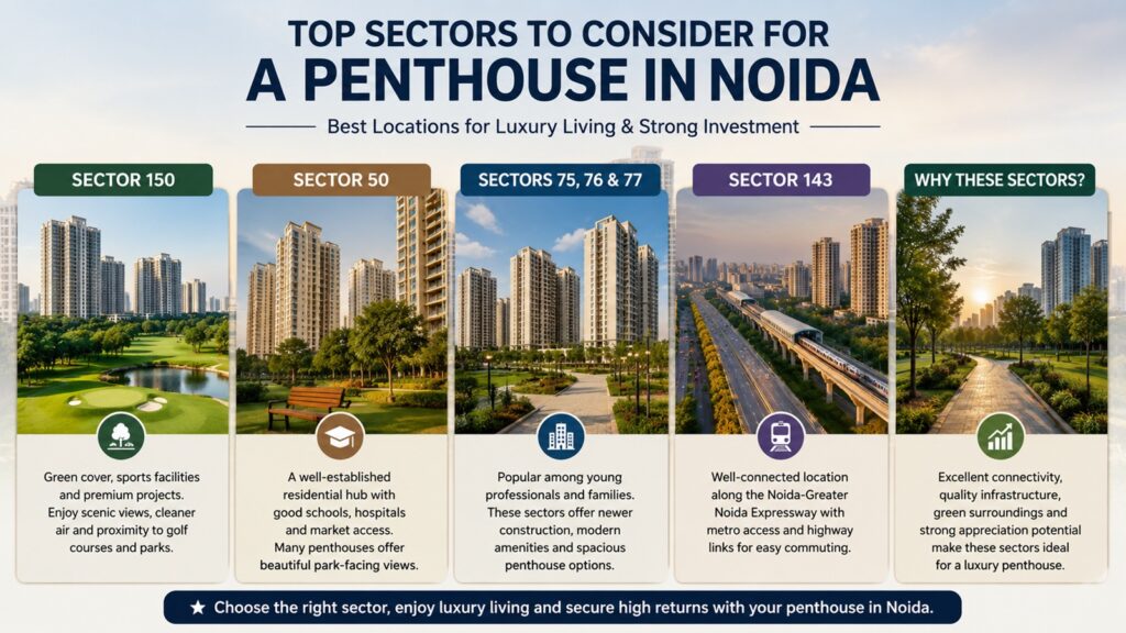 Top Sectors to Consider for a Penthouse in Noida