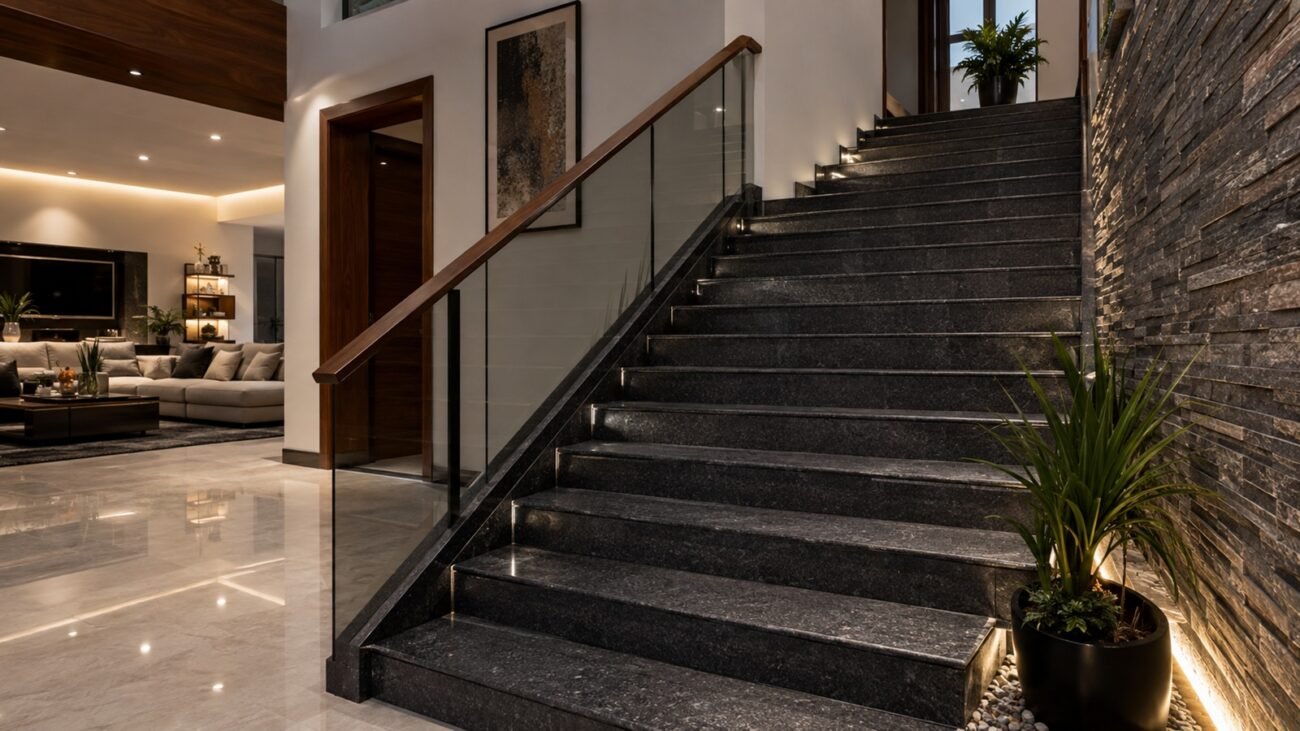 granite stairs design