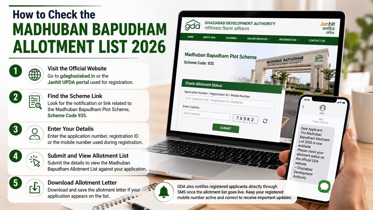 how to check madhuban bapudham allotment list