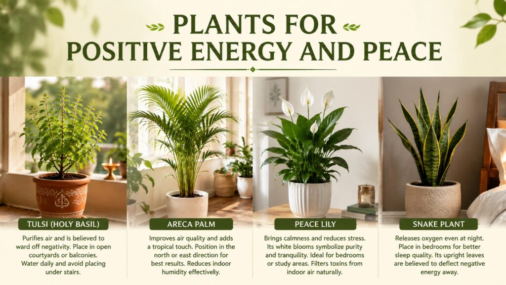 plants for positive energy and peace