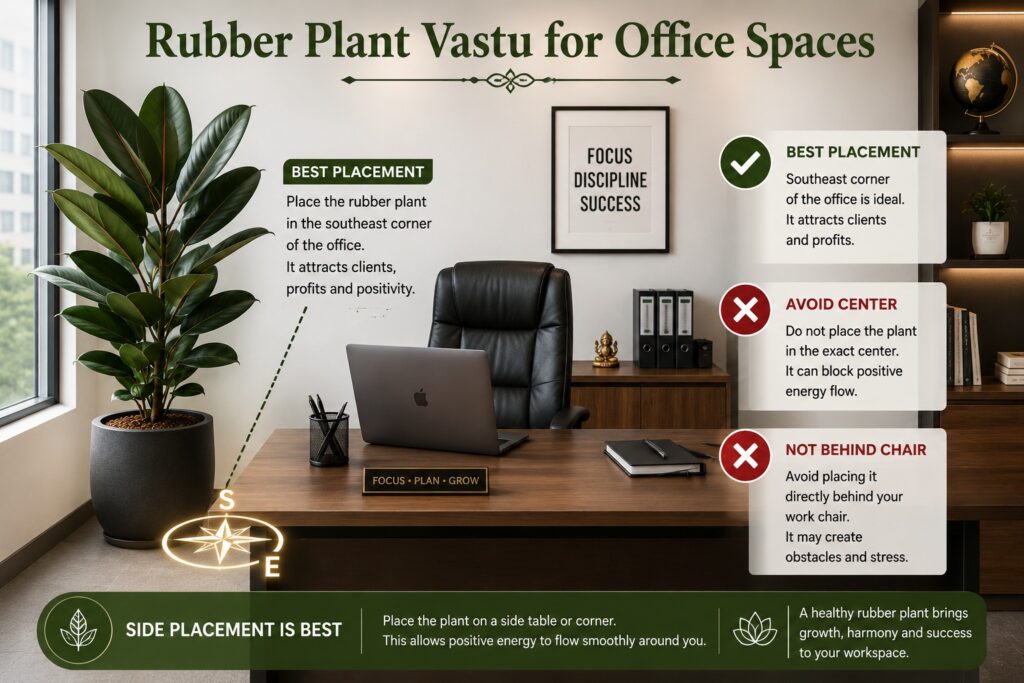 rubber plant vastu for office spaces