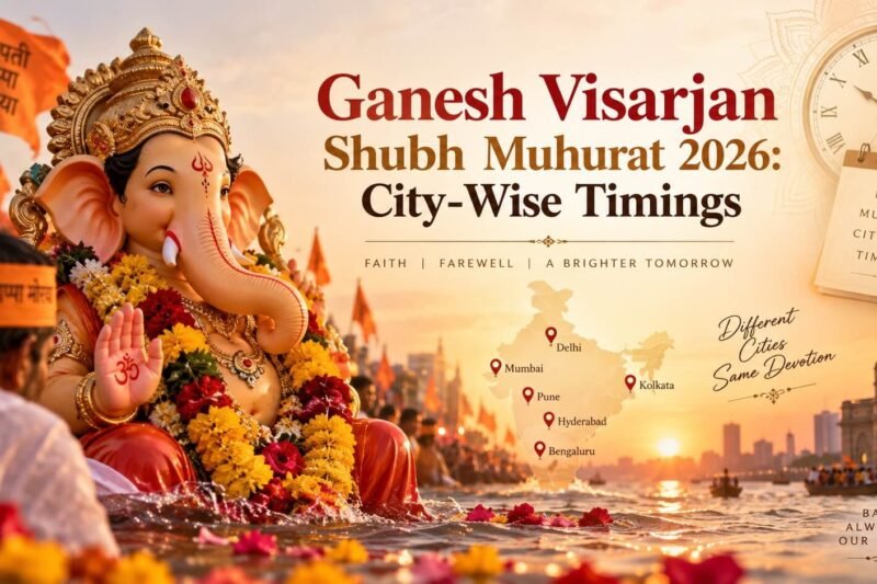 Ganesh Visarjan Shubh Muhurat 2026: Check City-Wise Shubh Muhurat and Auspicious Choghadiya Timings