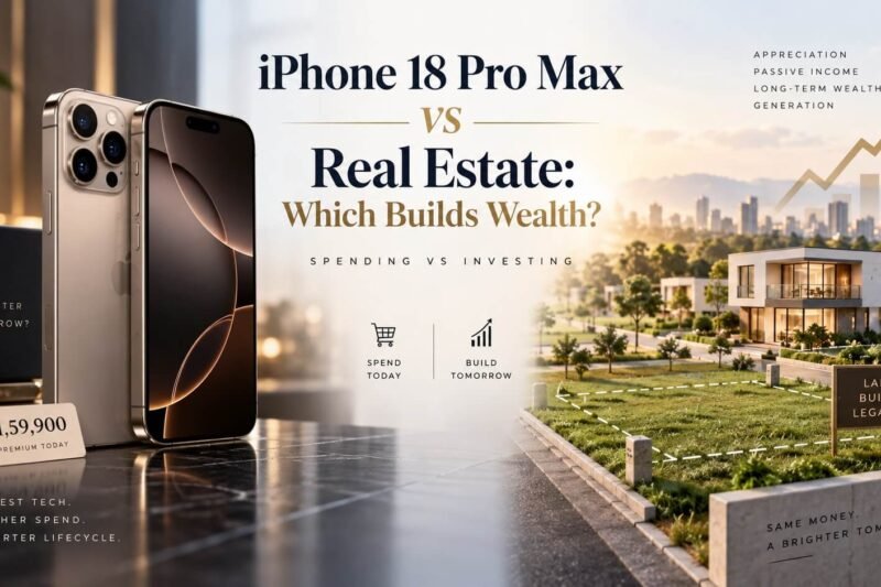 Spending Almost ₹4 Lakhs on the iPhone 18 Pro Max vs Investing in Land: Which One Actually Makes You Richer?