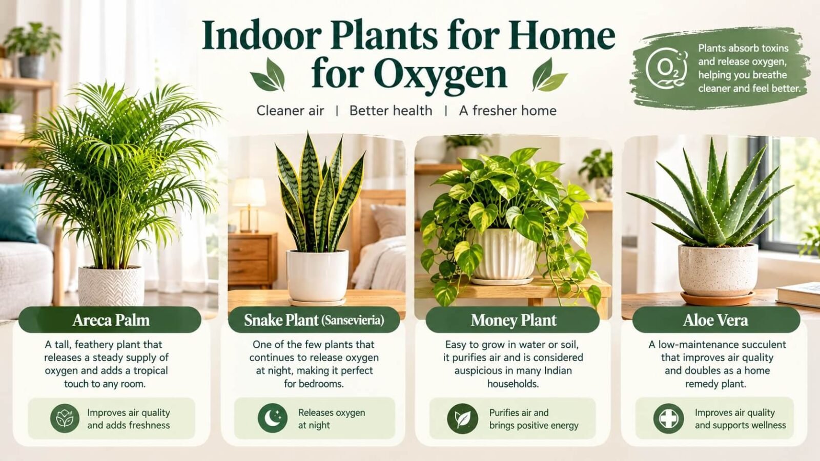 indoor plants for home for oxygen