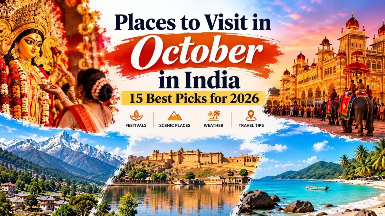 places to visit in october in India