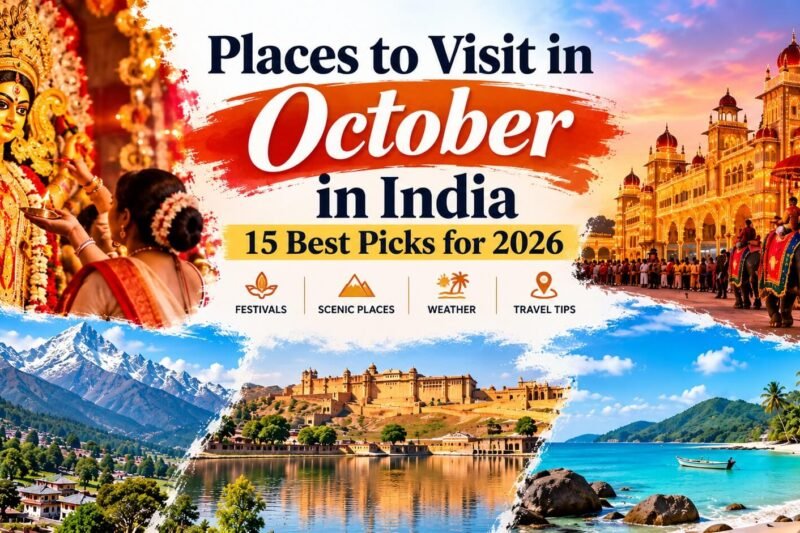 Best Places to Visit in October 2026 in India: 15 Destinations for the Festive Season