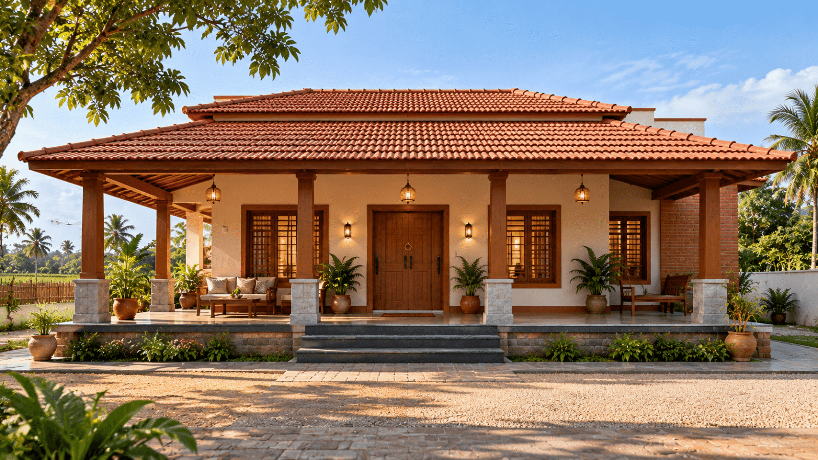 Village Style House with a Verandah
