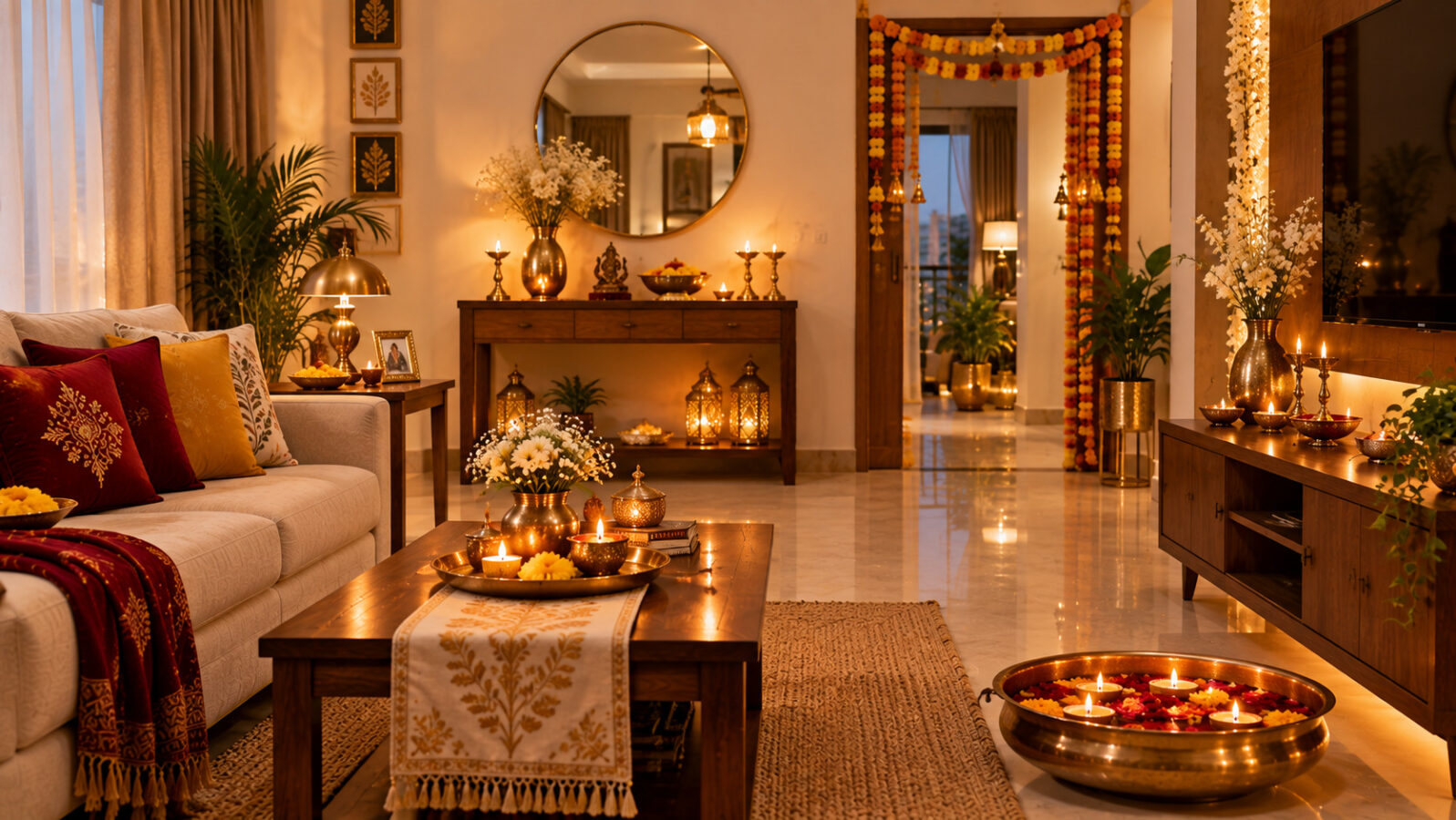 Add Metallic Accents and Statement Pieces