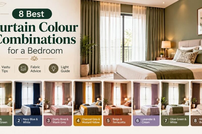 8 Best Curtain Colour Combinations for a Bedroom
