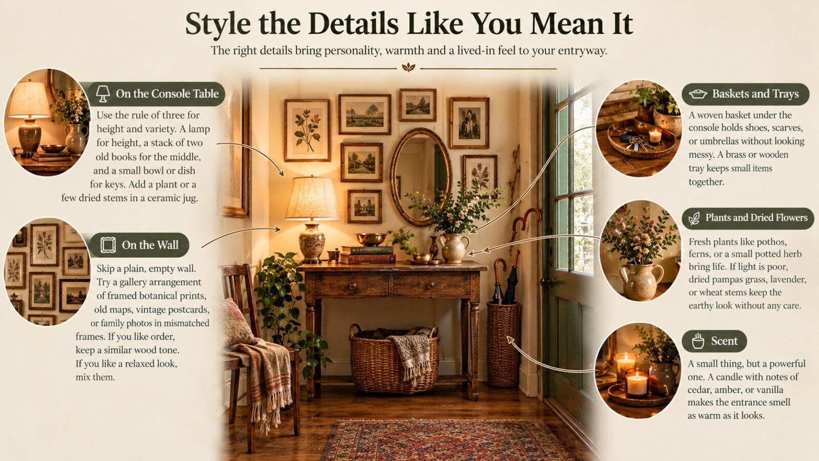 Cozy Vintage Entryway Styling Guide