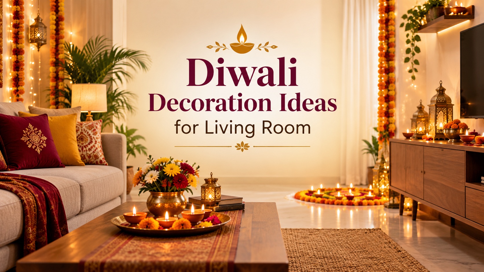 Diwali decoration ideas for living room