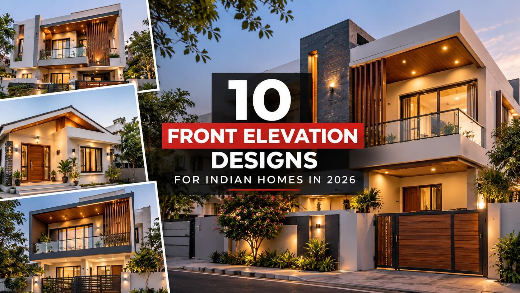 Modern Indian Front Elevation Design ideas