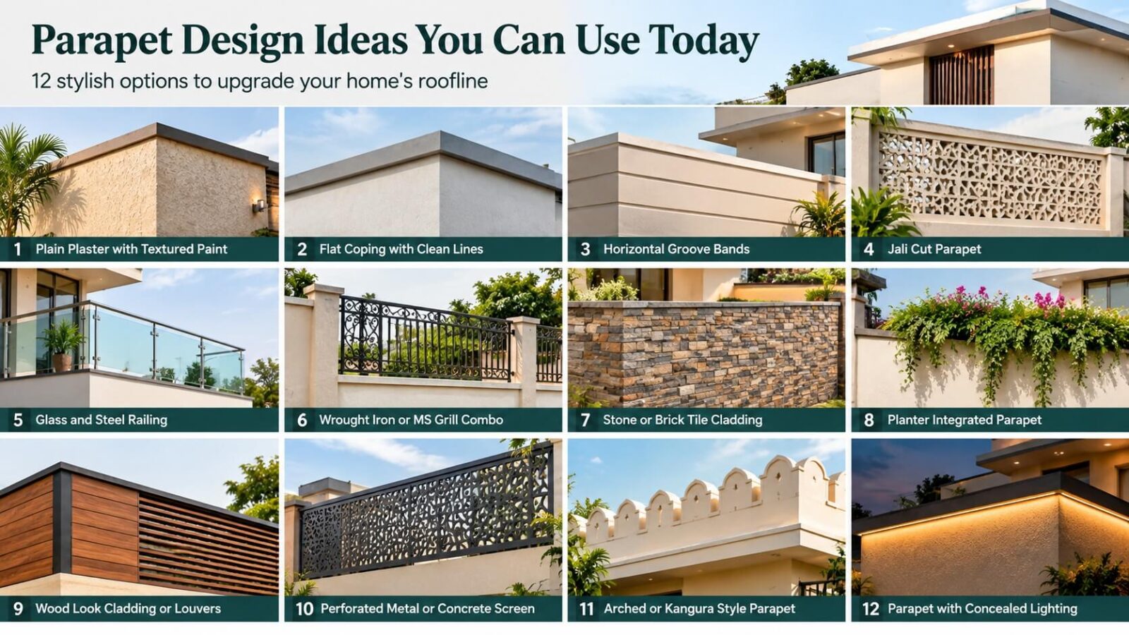 Parapet Design Ideas for Modern Homes