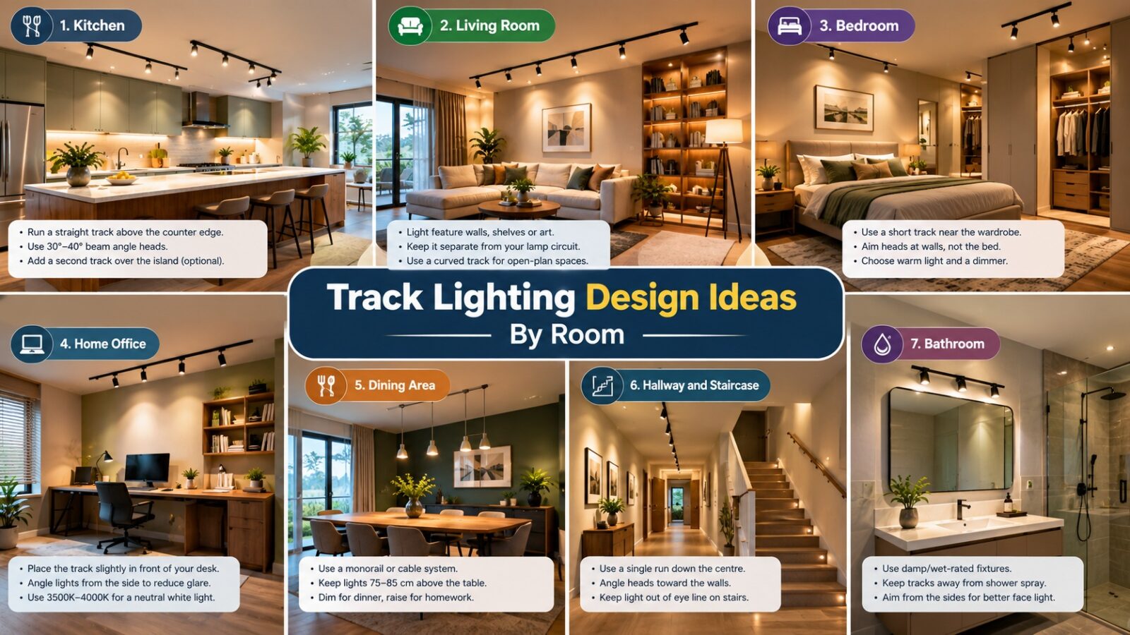 Track Lighting Design Ideas by Room