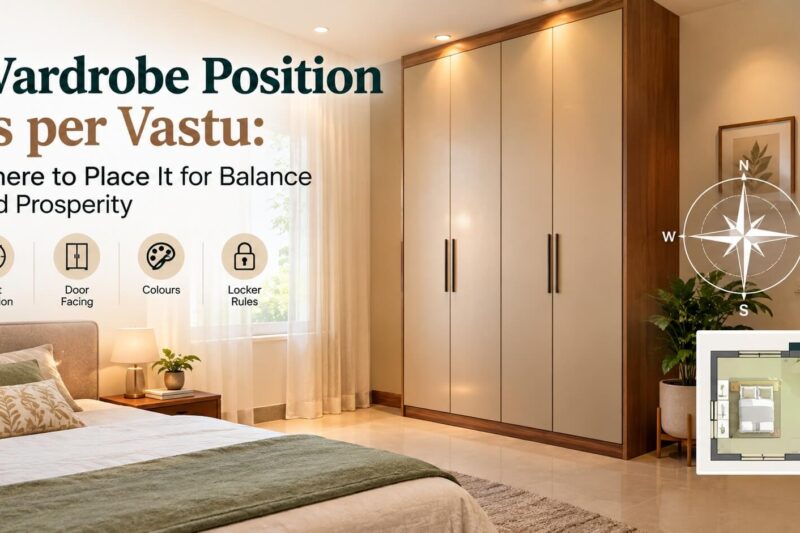 Wardrobe Position as per Vastu guide