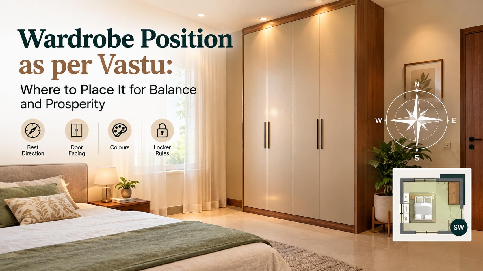 Wardrobe Position as per Vastu guide