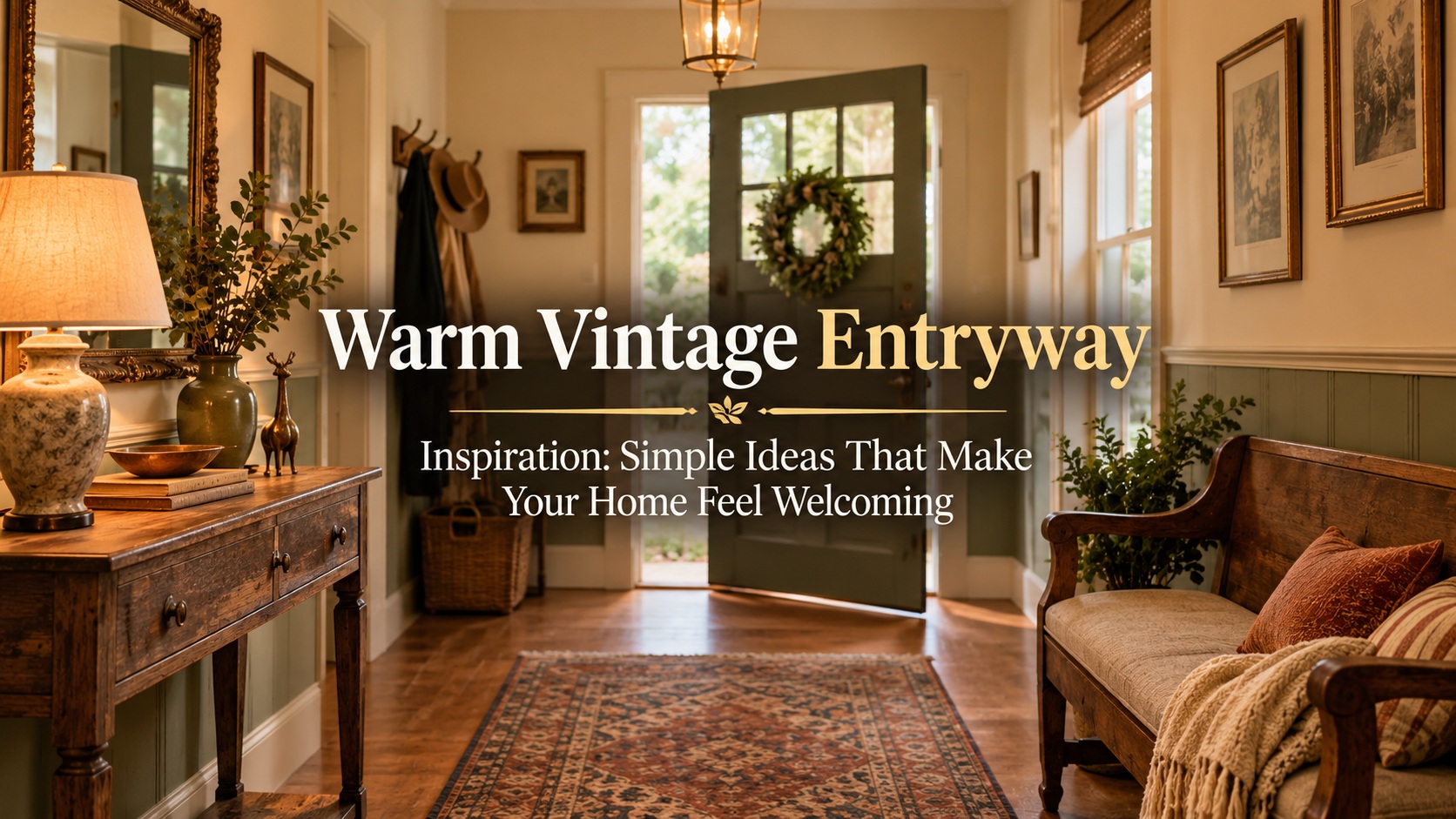 Warm Vintage Entryway Inspiration