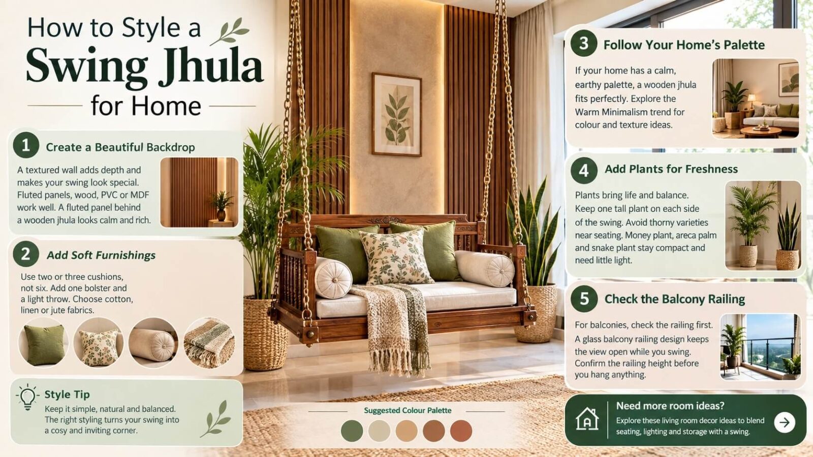 how to style a swing jhula